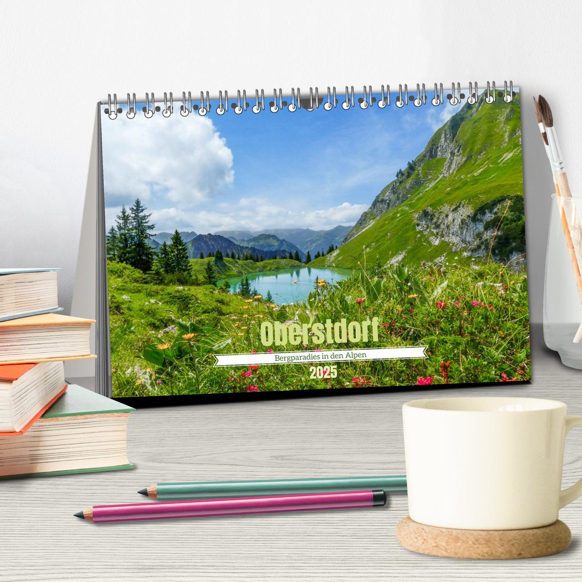 Bild: 9783435017089 | Oberstdorf - Bergparadies in den Alpen (Tischkalender 2025 DIN A5...