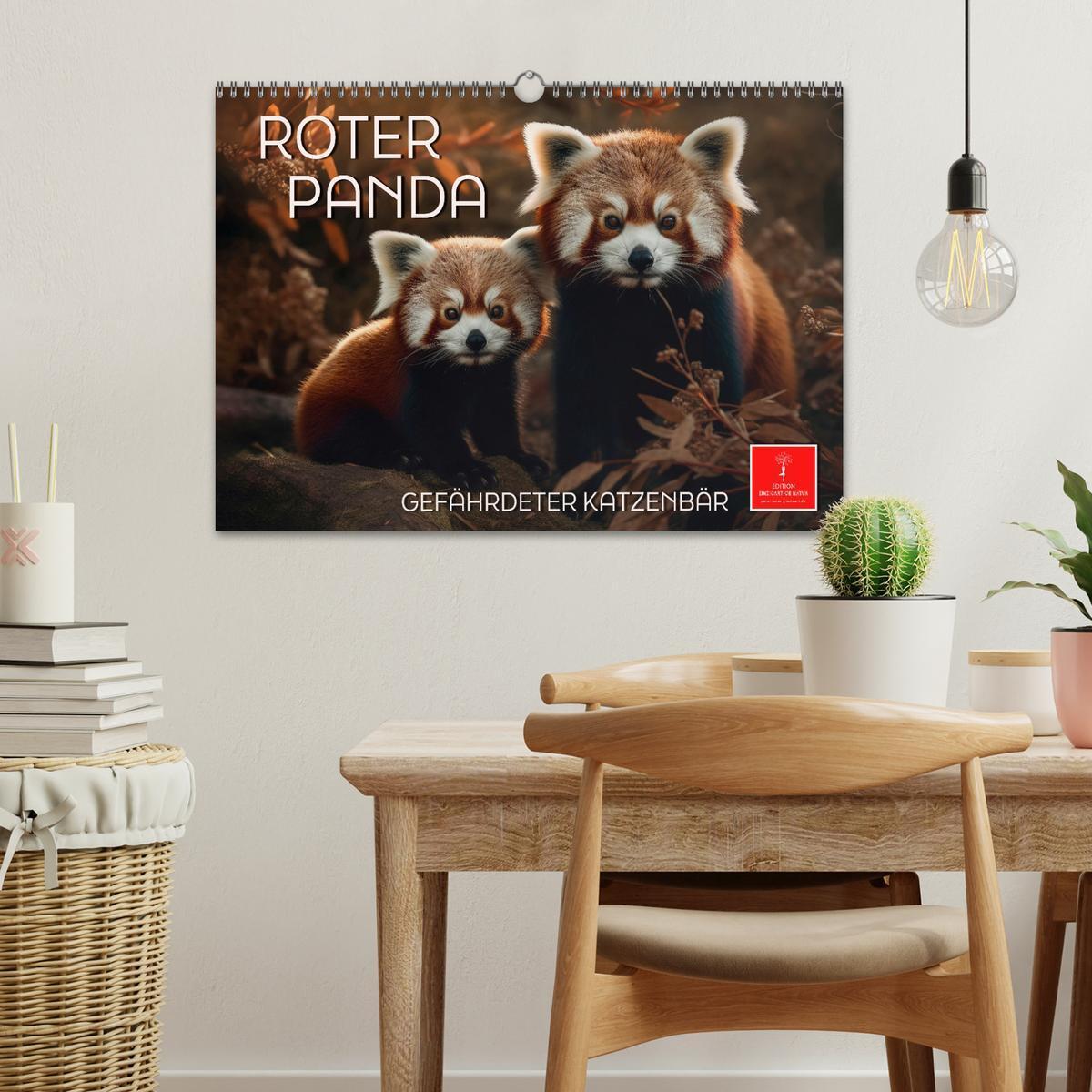 Bild: 9783383905131 | Roter Panda - gefährdeter Katzenbär (Wandkalender 2025 DIN A3...