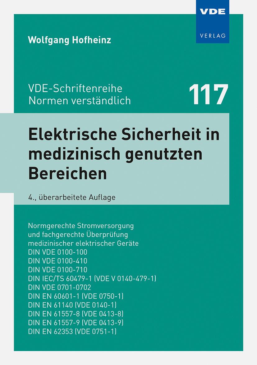 Bild: 9783800747450 | Elektrische Sicherheit in medizinisch genutzten Bereichen | Hofheinz