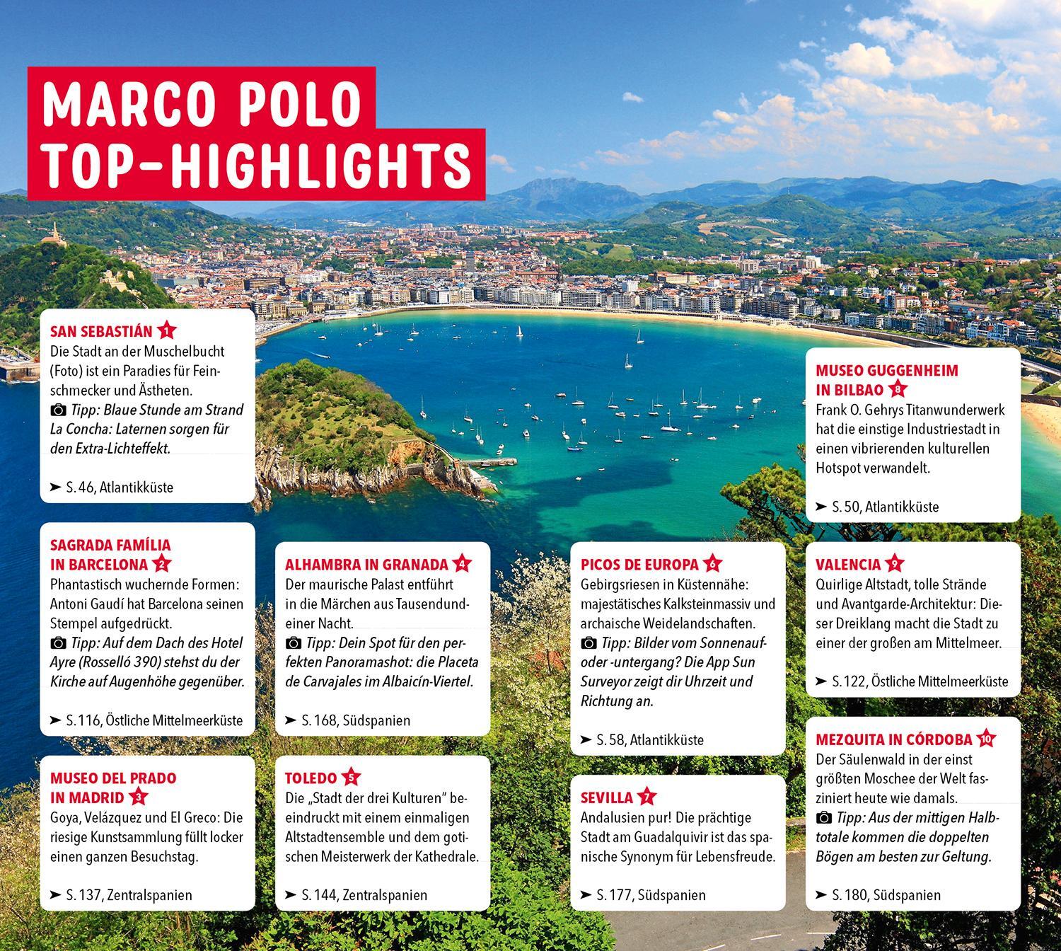 Bild: 9783829751032 | MARCO POLO Reiseführer Spanien | Andreas Drouve | Taschenbuch | 208 S.