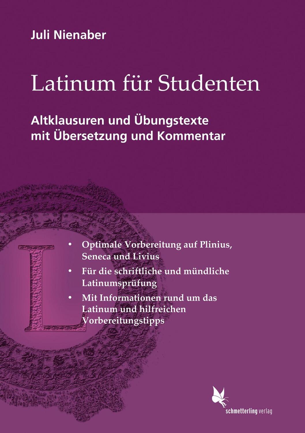 Cover: 9783896578440 | Latinum für Studenten | Juli Nienaber | Taschenbuch | Deutsch | 2014