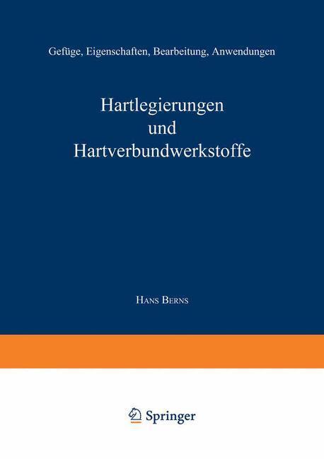 Cover: 9783642515064 | Hartlegierungen und Hartverbundwerkstoffe | Hans Berns | Taschenbuch