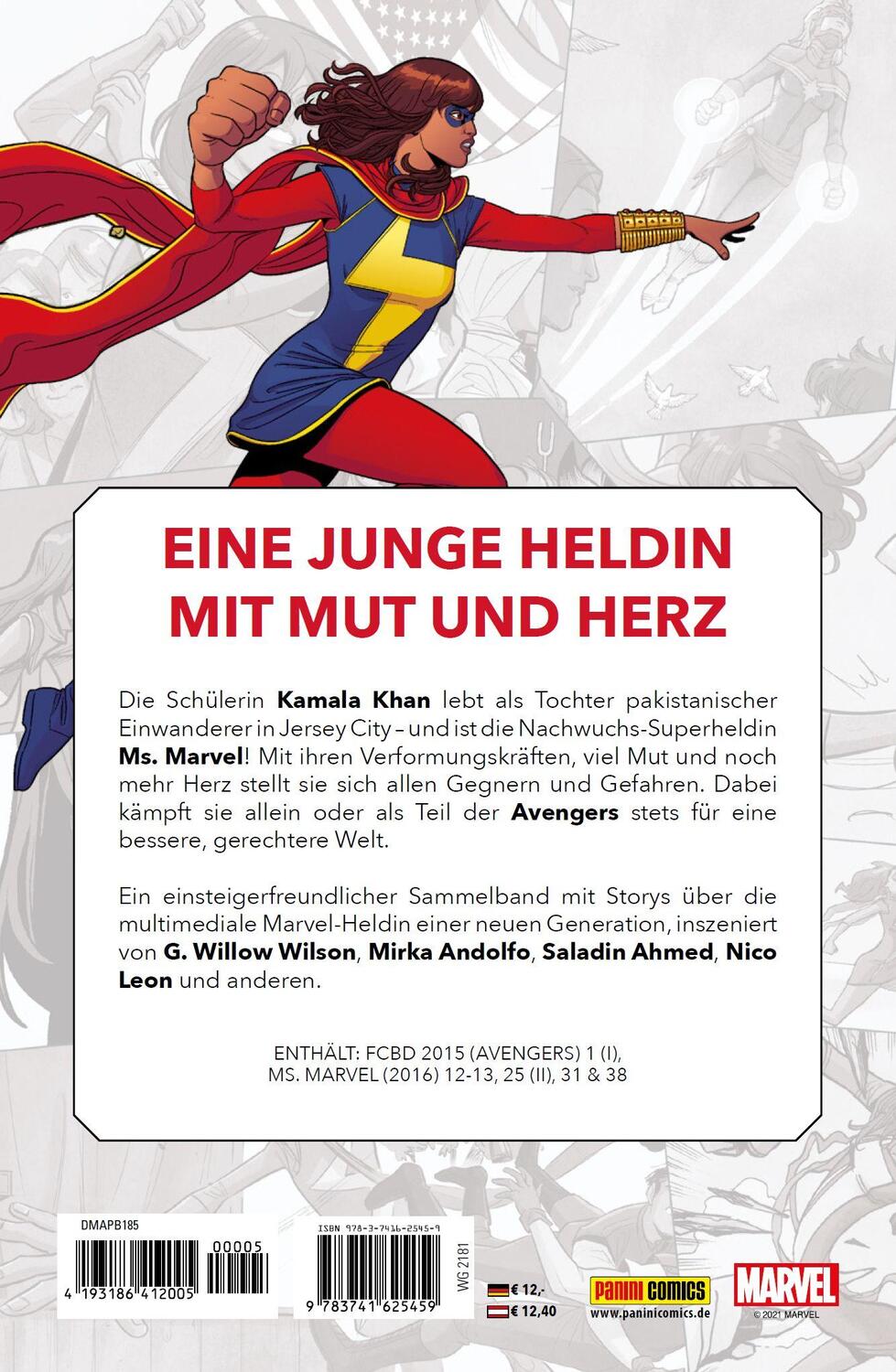 Rückseite: 9783741625459 | Ms. Marvel | G. Willow Wilson (u. a.) | Taschenbuch | 112 S. | Deutsch