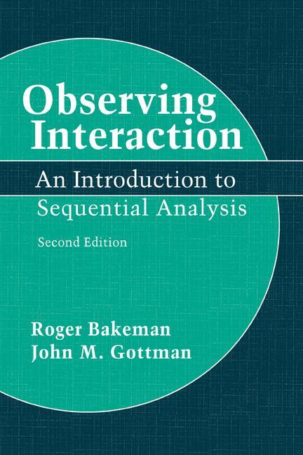 Cover: 9780521574273 | Observing Interaction | An Introduction to Sequential Analysis | Buch