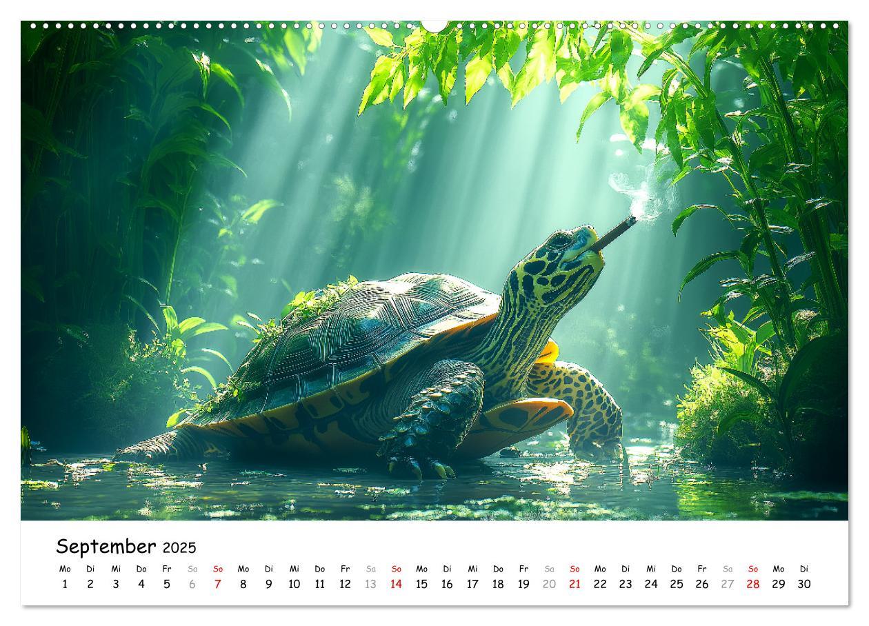 Bild: 9783457215852 | CHILL MAL - Entspannte Schildkröten beim Faulenzen (Wandkalender...