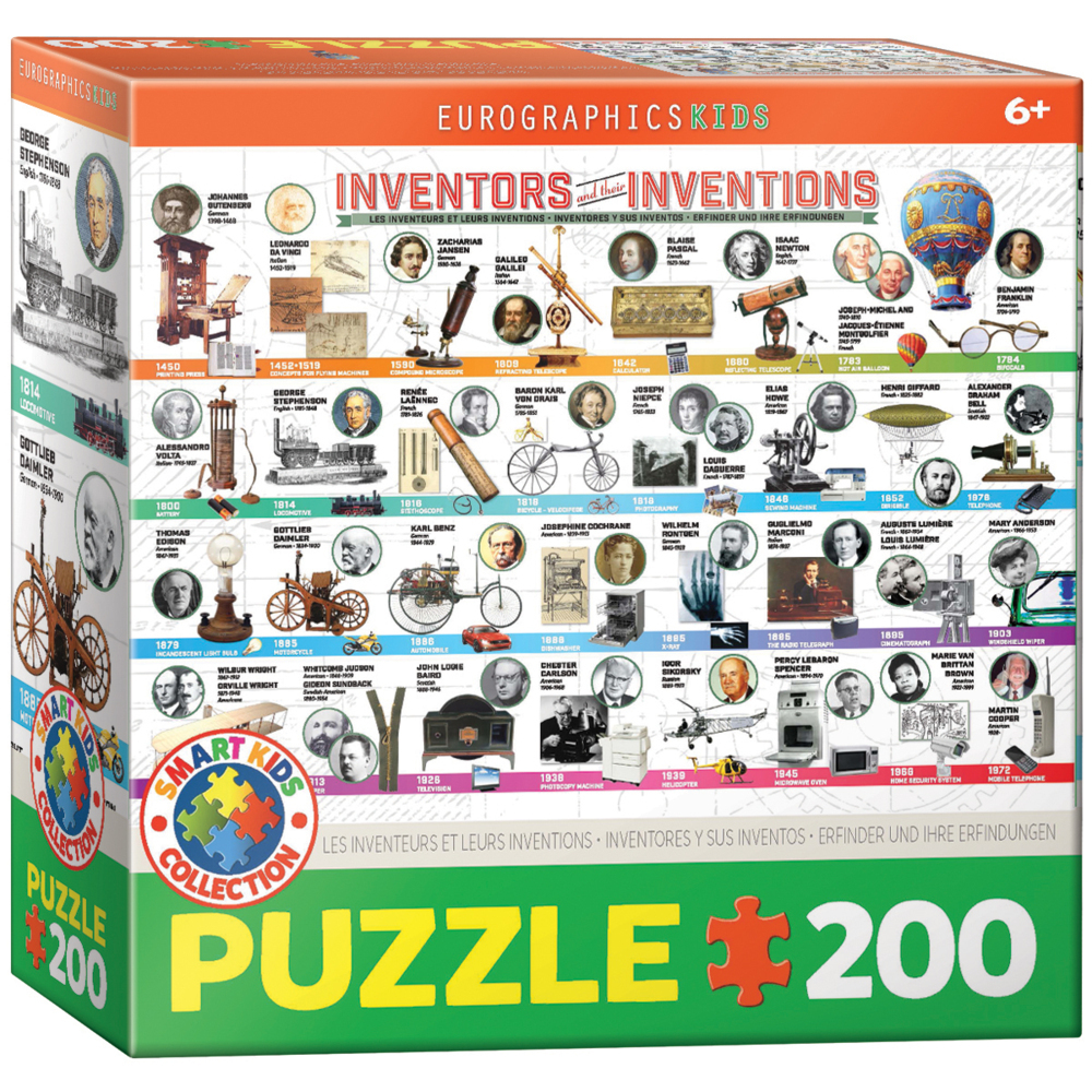 Cover: 628136607247 | Erfinder und ihre Erfindungen (Puzzle) | Spiel | In Spielebox | 2022