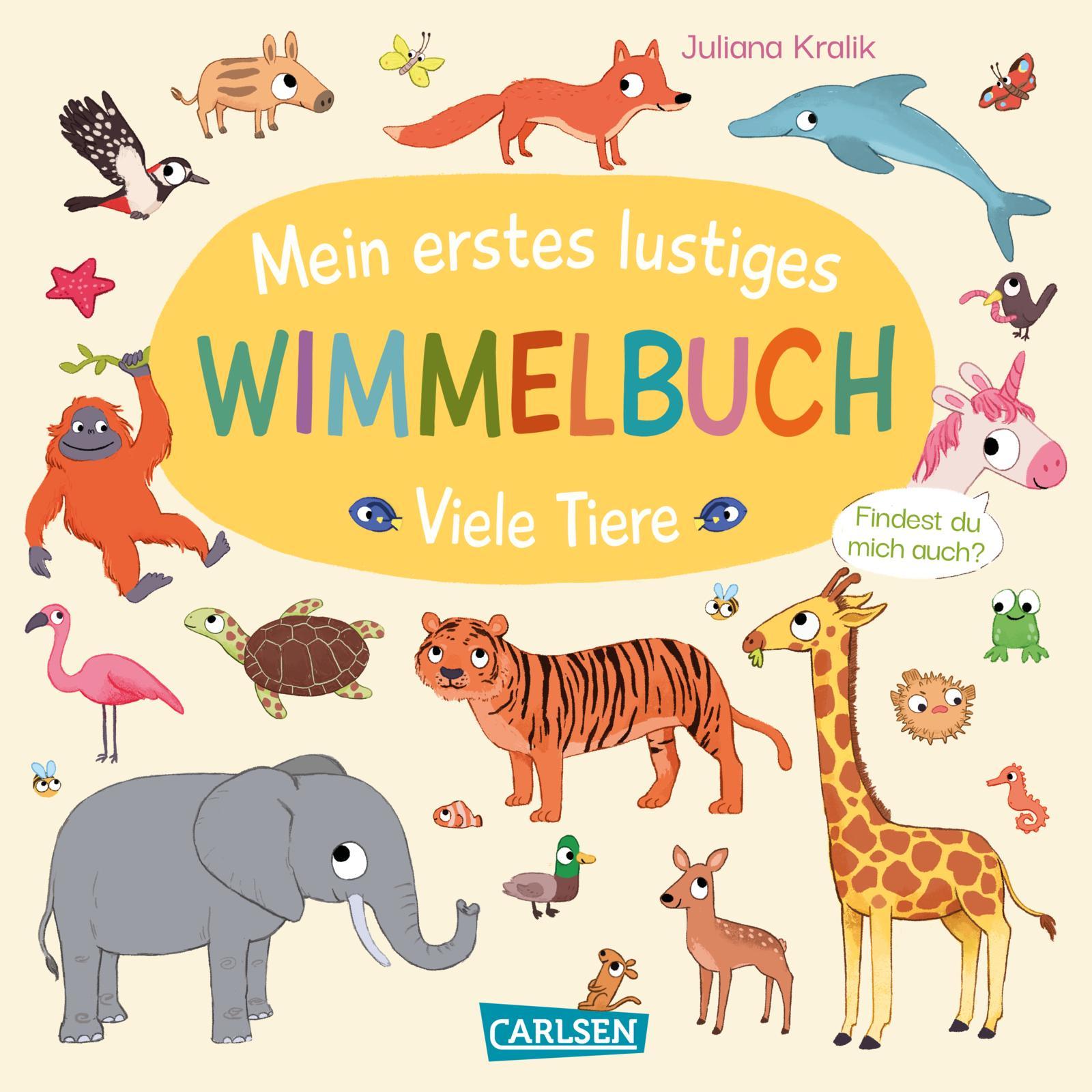 Cover: 9783551173355 | Mein erstes lustiges Wimmelbuch: Viele Tiere | Julia Hofmann | Buch