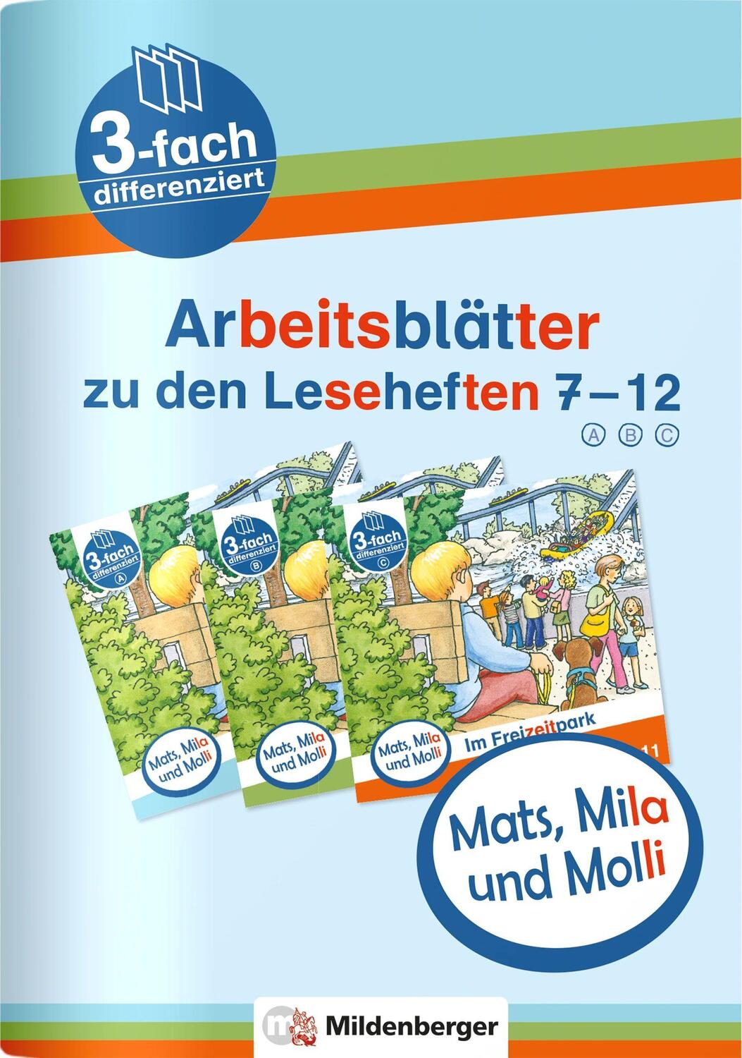 Cover: 9783619019687 | Mats, Mila und Molli - Arbeitsblätter zu den Leseheften 7 - 12 (A B C)