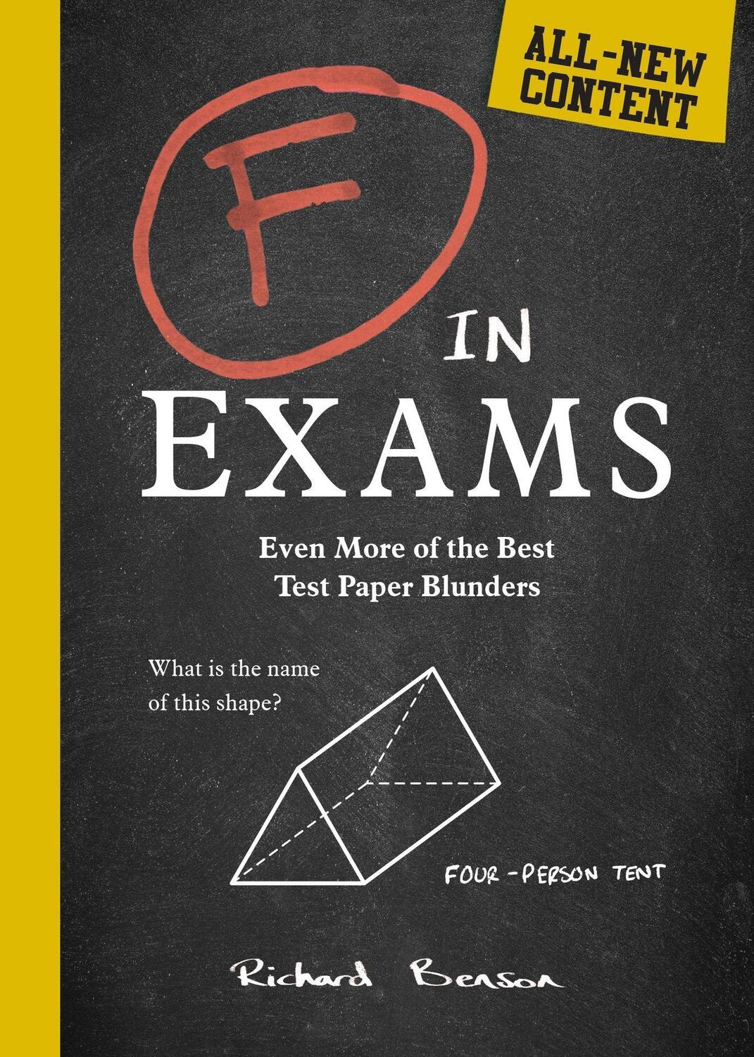 Cover: 9781787835689 | F in Exams | Even More of the Best Test Paper Blunders | Benson | Buch