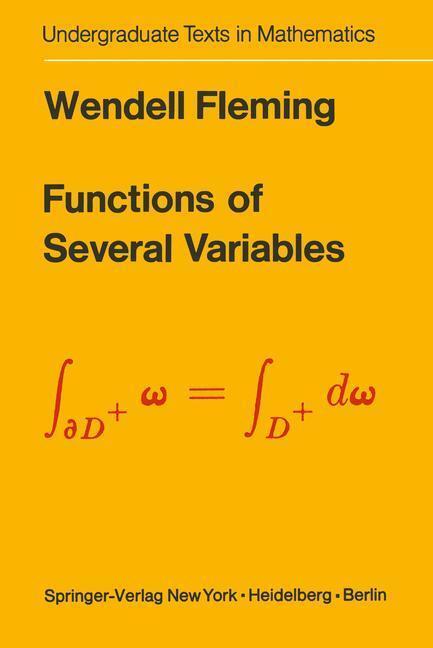 Bild: 9780387902067 | Functions of Several Variables | Wendell Fleming | Buch | XII | 1987