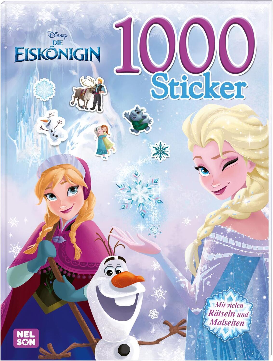 Cover: 9783845121444 | Disney Die Eiskönigin: 1000 Sticker | Mit vielen Rätseln und Malseiten