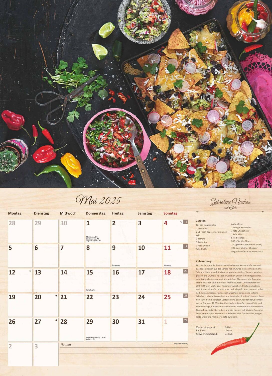 Bild: 4251732344610 | Culinaria - Der große Küchenkalender 2025 - Bildkalender 42x29 cm...