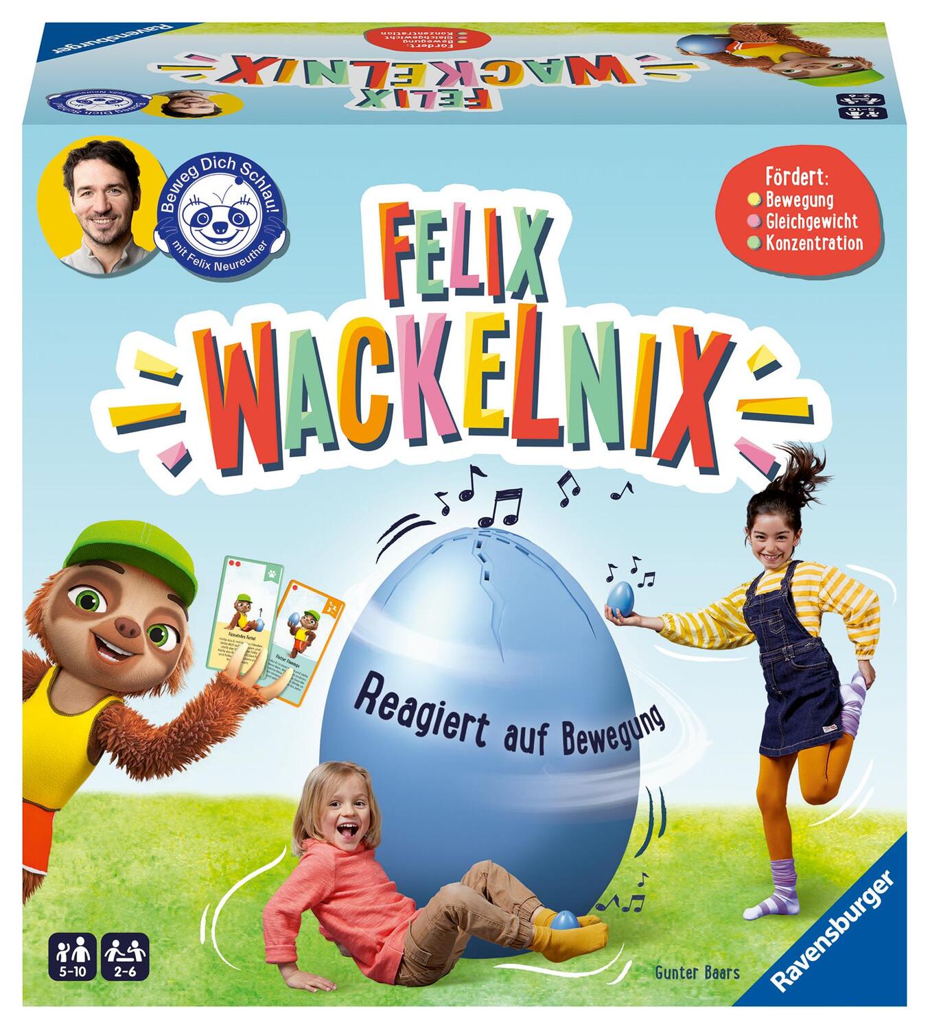Cover: 4005556209316 | Ravensburger 20931 - Felix Wackelnix - ein schlaues Bewegungsspiel...