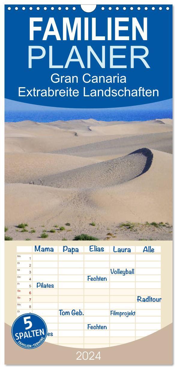 Cover: 9783383081439 | Familienplaner 2024 - Gran Canaria - Extrabreite Landschaften mit 5...