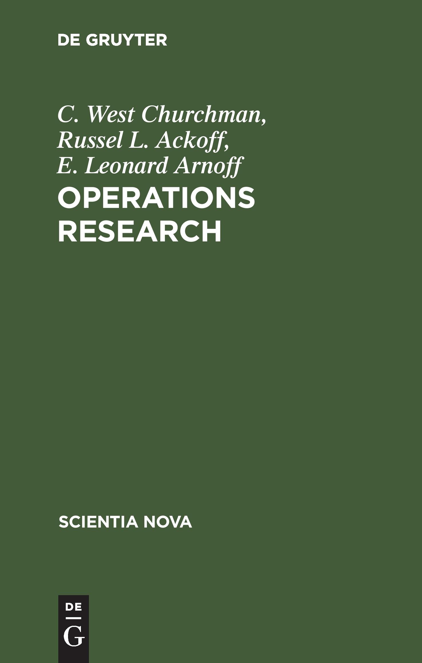 Cover: 9783486434651 | Operations Research | Eine Einführung in die Unternehmensforschung