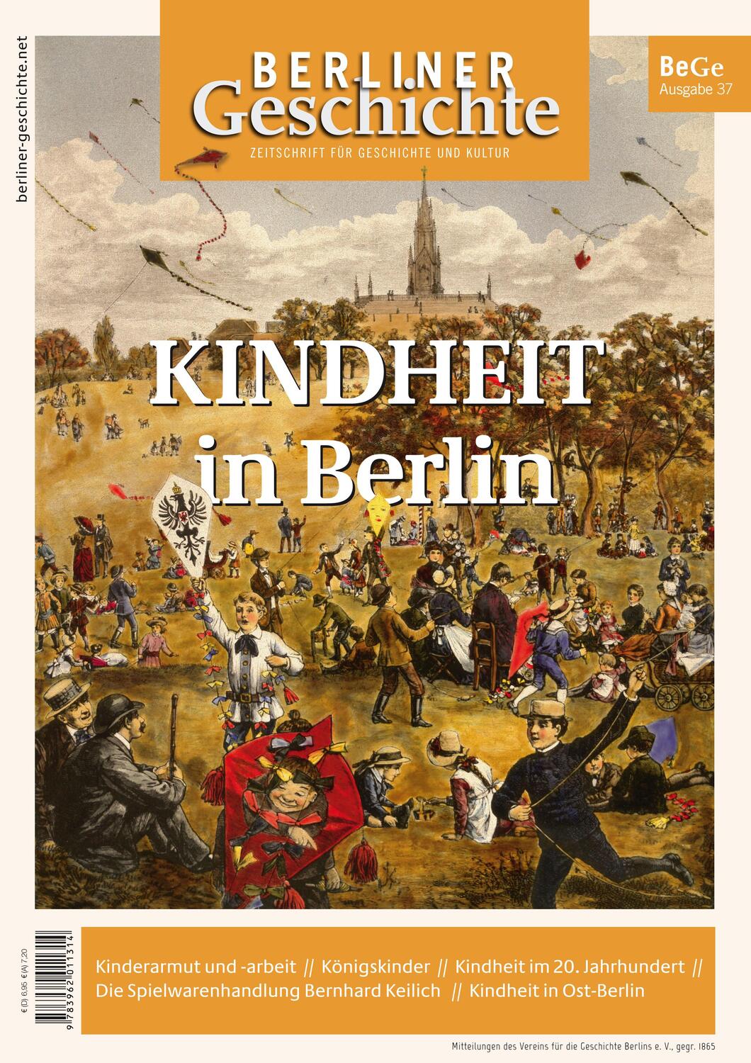 Cover: 9783962011314 | Berliner Geschichte - Zeitschrift für Geschichte und Kultur 37 | V.
