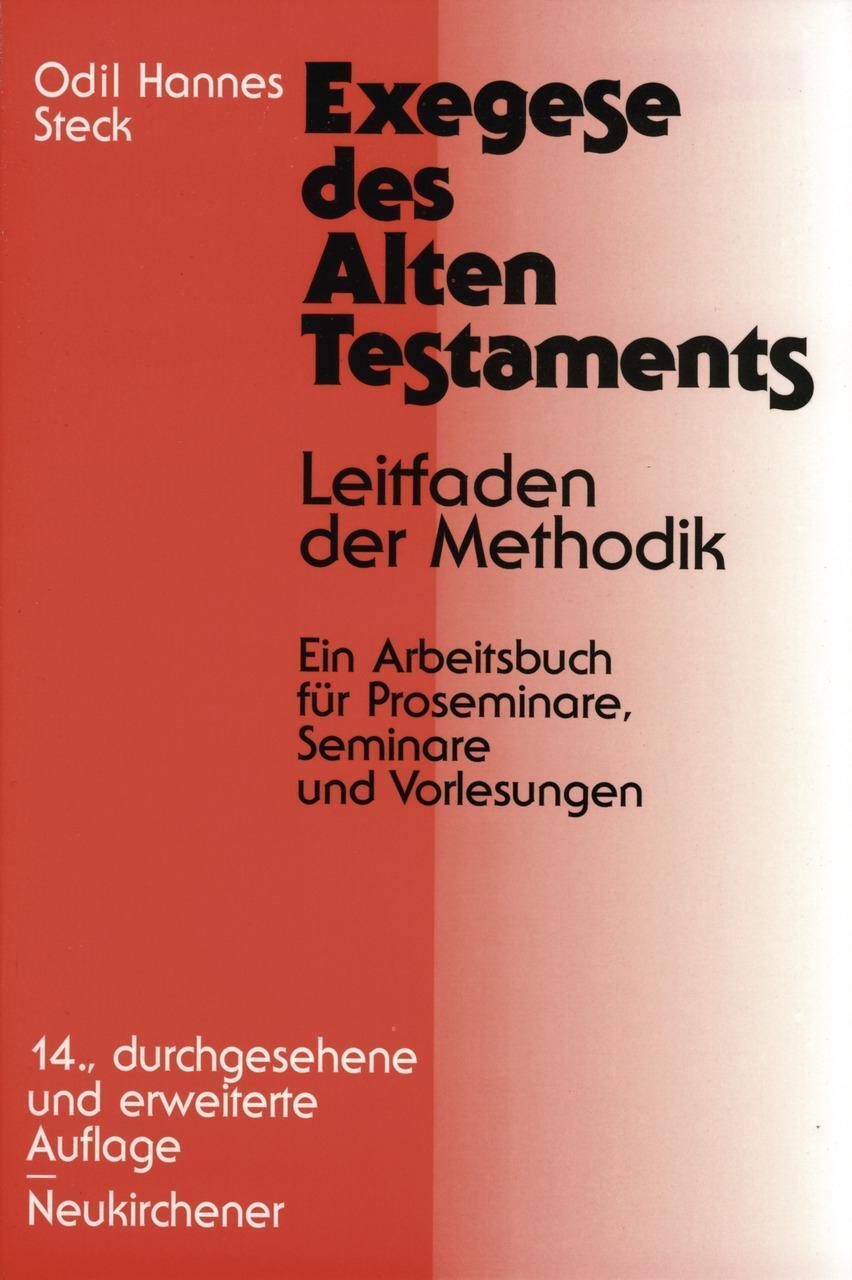 Cover: 9783788715861 | Exegese des Alten Testaments | Vandenhoeck & Ruprecht