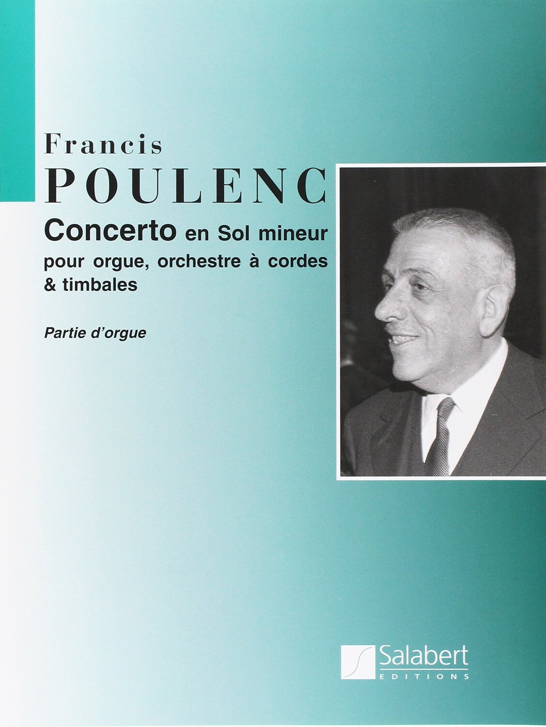 Cover: 9790048003354 | Concerto En Sol Mineur | Partie d'orgue | Francis Poulenc | 2002