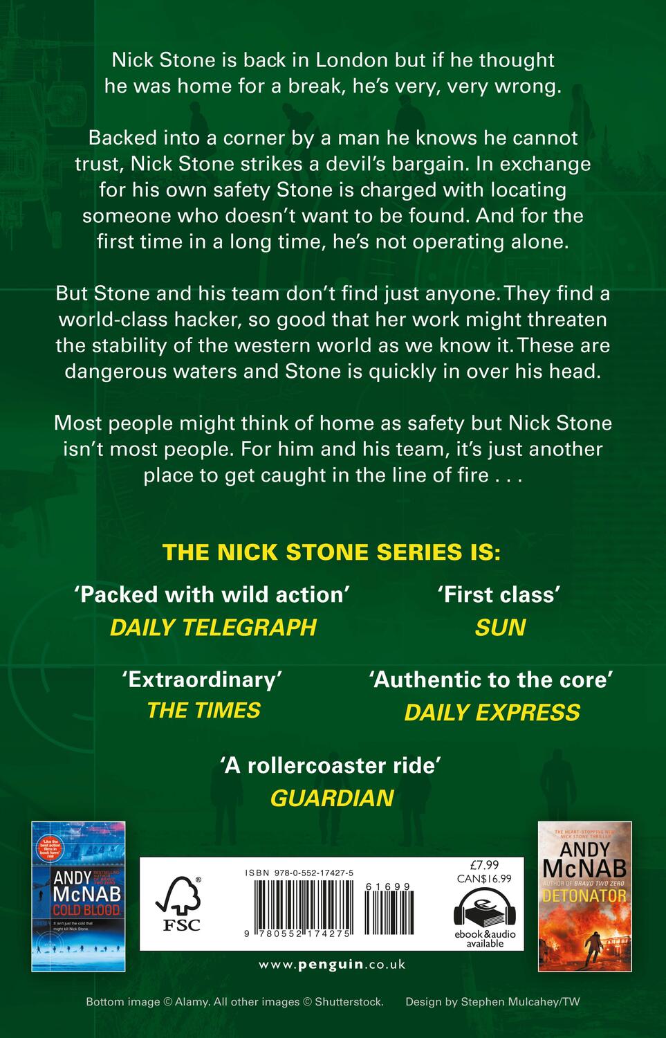 Rückseite: 9780552174275 | Line of Fire | (Nick Stone Thriller 19) | Andy McNab | Taschenbuch