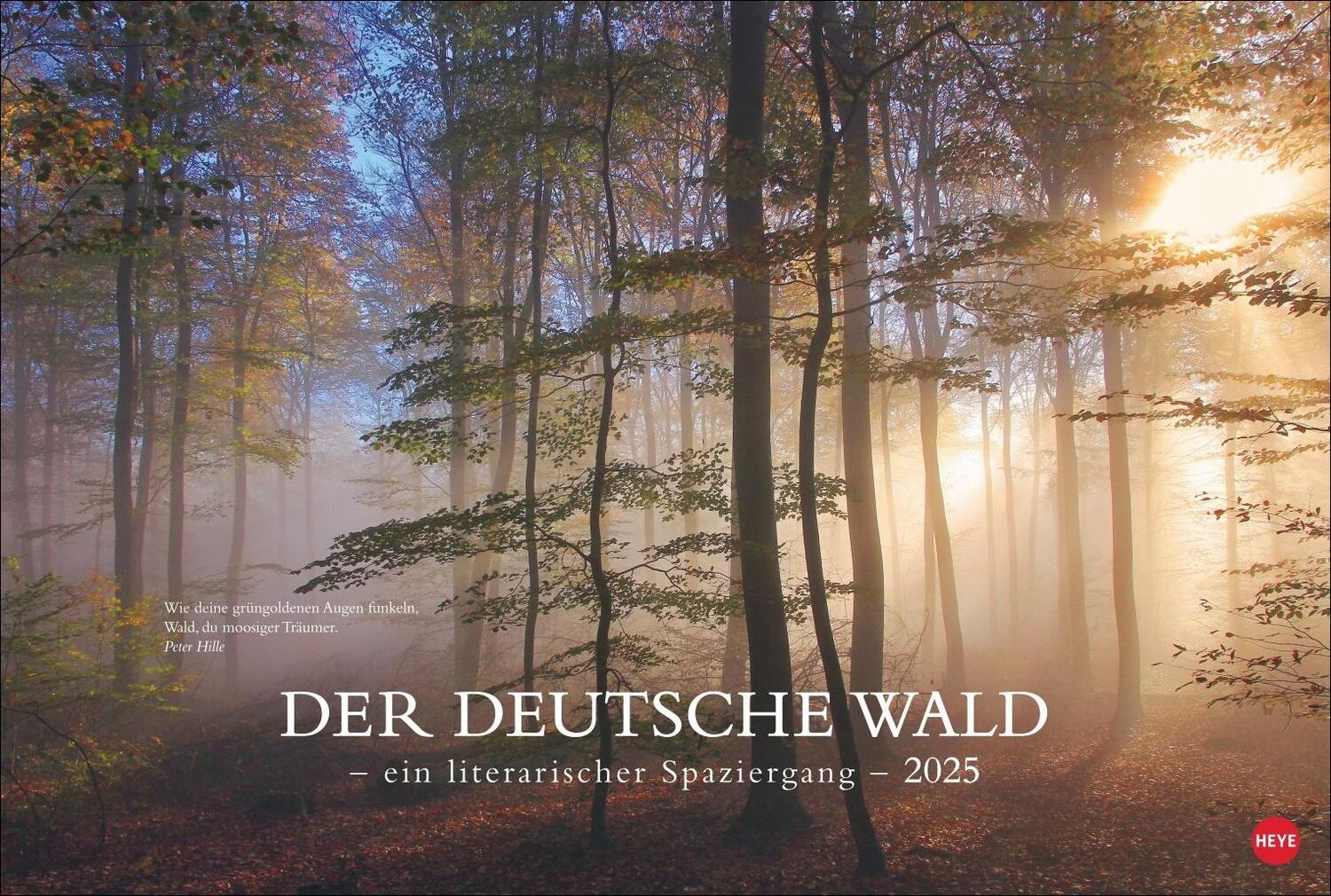 Cover: 9783756404803 | Der deutsche Wald - Ein literarischer Spaziergang Kalender 2025 -...