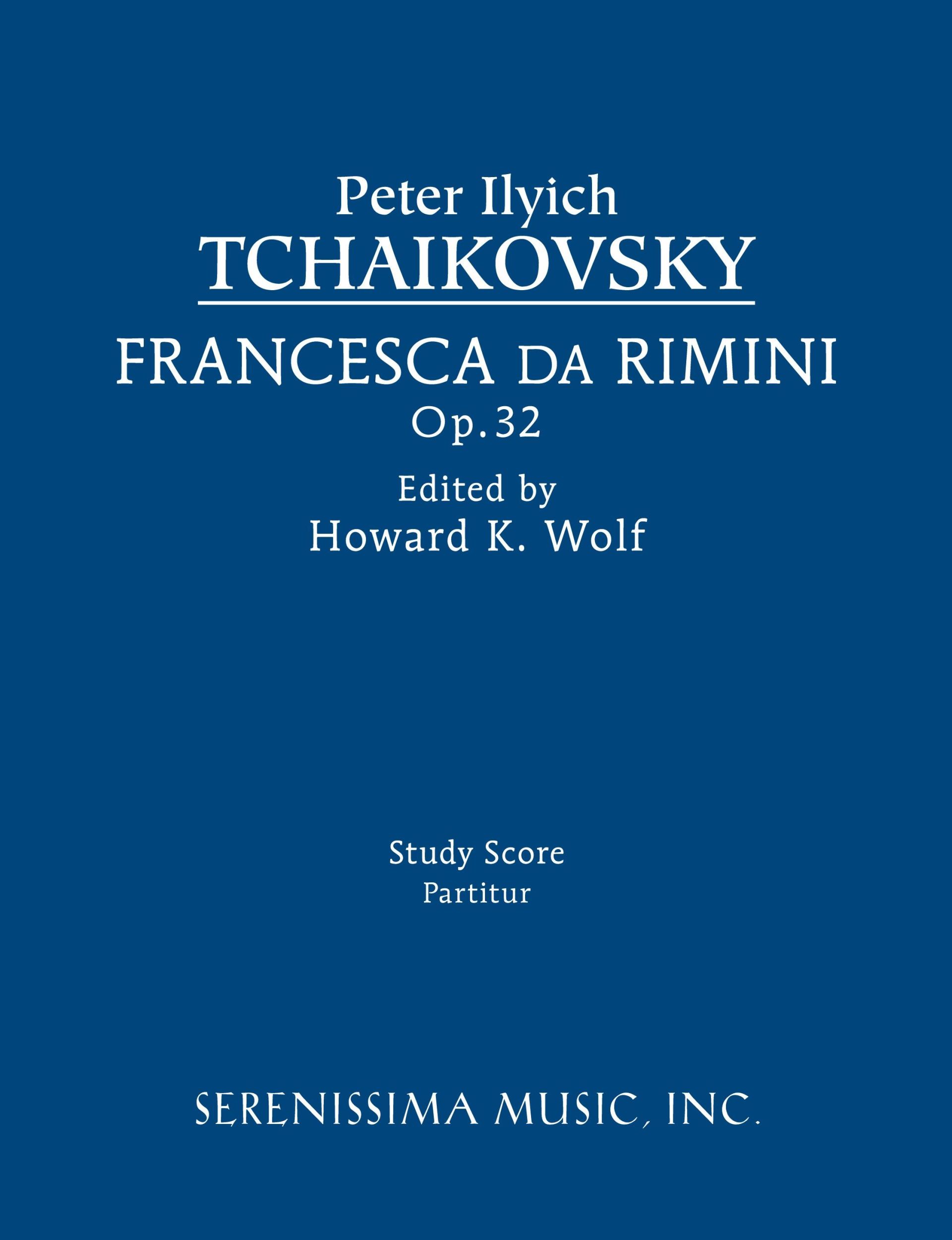 Cover: 9781608741458 | Francesca da Rimini, Op.32 | Study score | Peter Ilyich Tchaikovsky