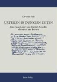 Cover: 9783936872545 | Urteilen in dunklen Zeiten | Christian Volk | Kartoniert / Broschiert