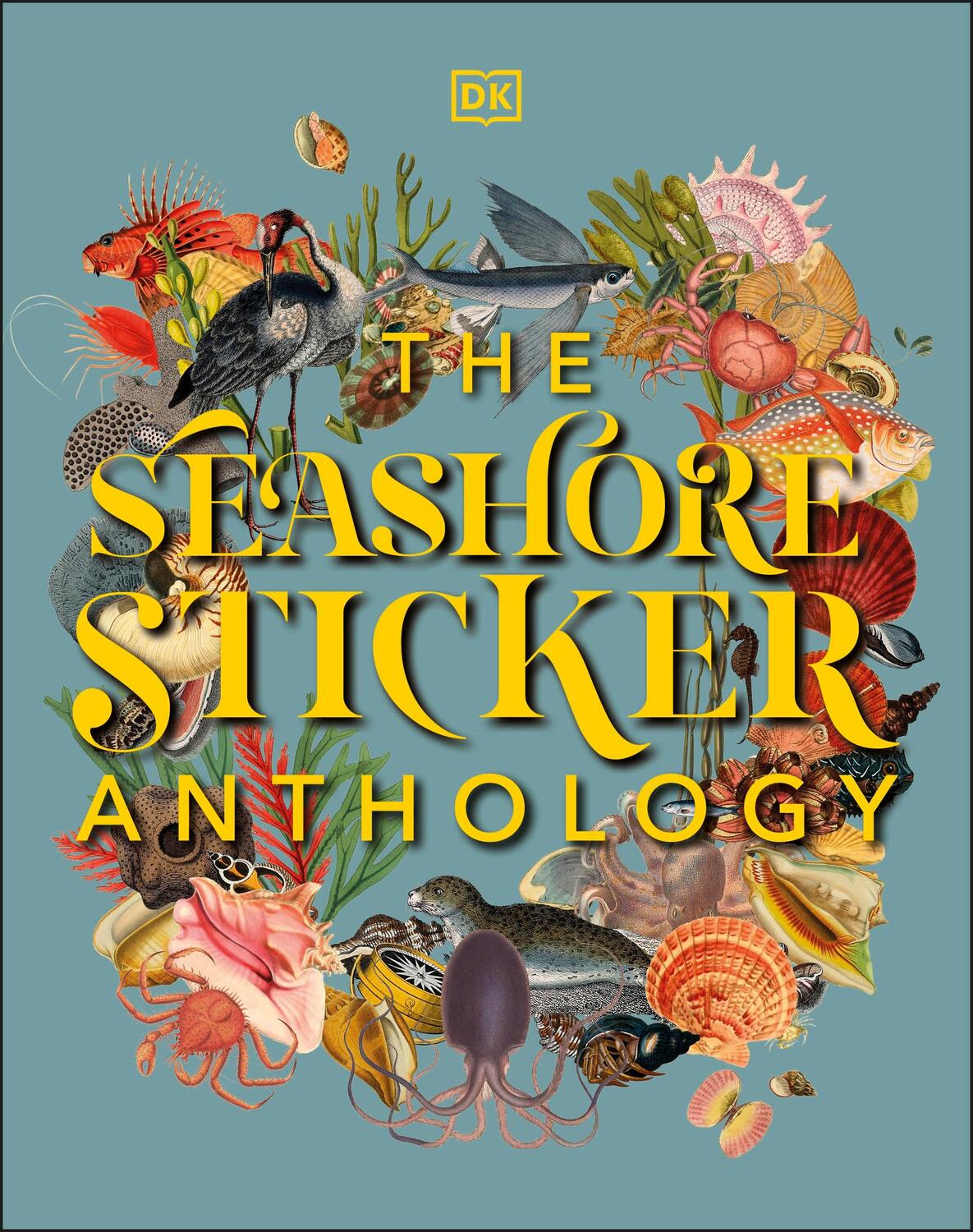 Cover: 9780241536858 | The Seashore Sticker Anthology | With More Than 1,000 Vintage Stickers