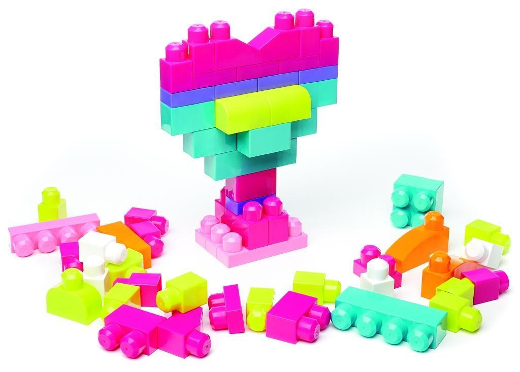 Bild: 65541084179 | Mega Bloks Bausteinebeutel pink (60 Teile) | Stück | Deutsch | 2018