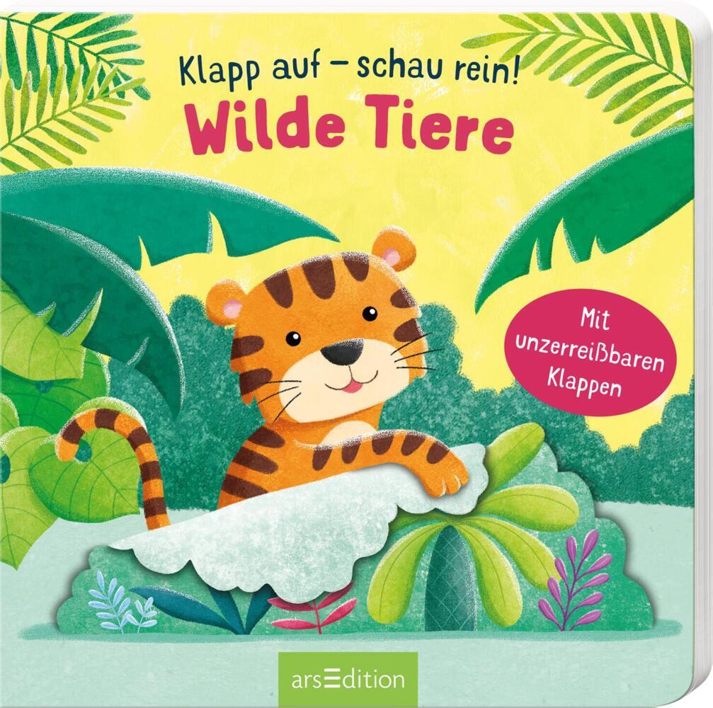 Cover: 9783845842080 | Klapp auf - schau rein: Wilde Tiere | Mit unzerreißbaren Klappen