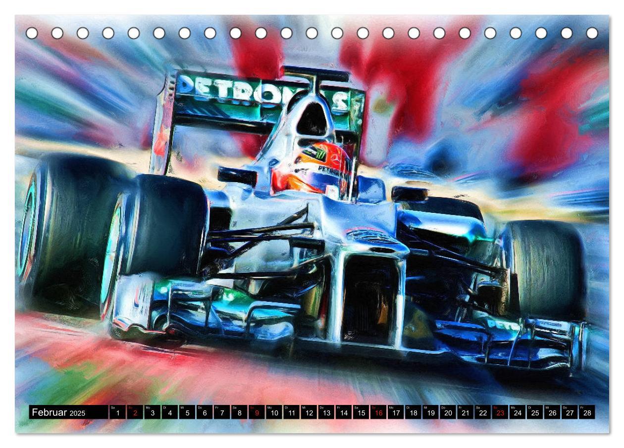 Bild: 9783435242733 | Deutsche in der Formel 1 (Tischkalender 2025 DIN A5 quer), CALVENDO...