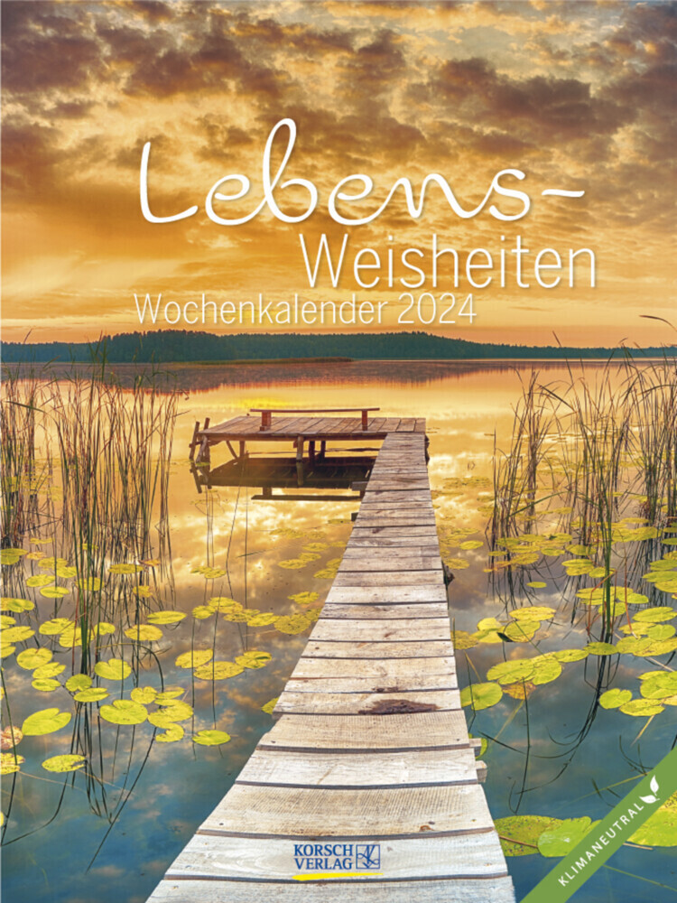 Cover: 9783731872191 | Literaturkalender Lebensweisheiten 2024 | Korsch Verlag | Kalender