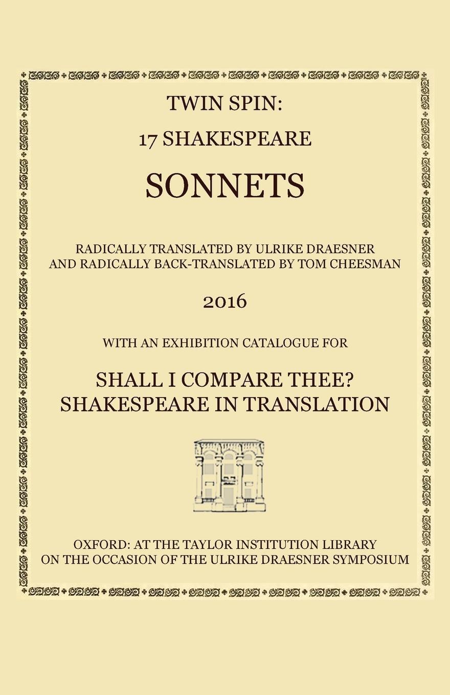Cover: 9780995456402 | Twin Spin - 17 Shakespeare Sonnets Radically Translated and...