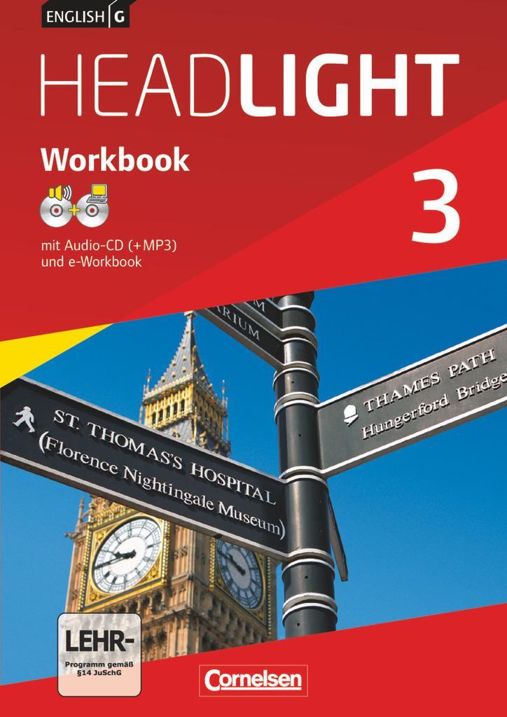 Cover: 9783060326228 | English G Headlight 03: 7. Schuljahr. Workbook mit e-Workbook und...