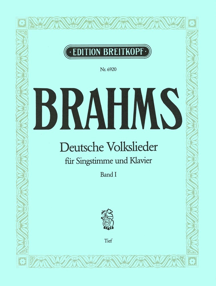 Cover: 9790004170953 | Deutsche Volkslieder, Band 1 | Johannes Brahms | Buch