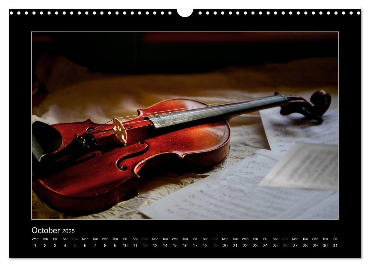 Bild: 9781325963935 | A violin only (Wall Calendar 2025 DIN A3 landscape), CALVENDO 12...