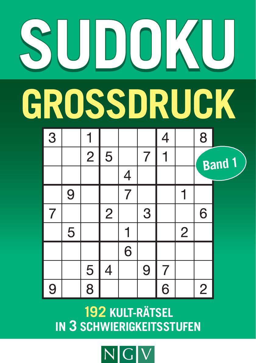 Cover: 9783625195375 | Sudoku Großdruck - Band 1 | 192 Kult-Rätsel in 3 Schwierigkeitsstufen