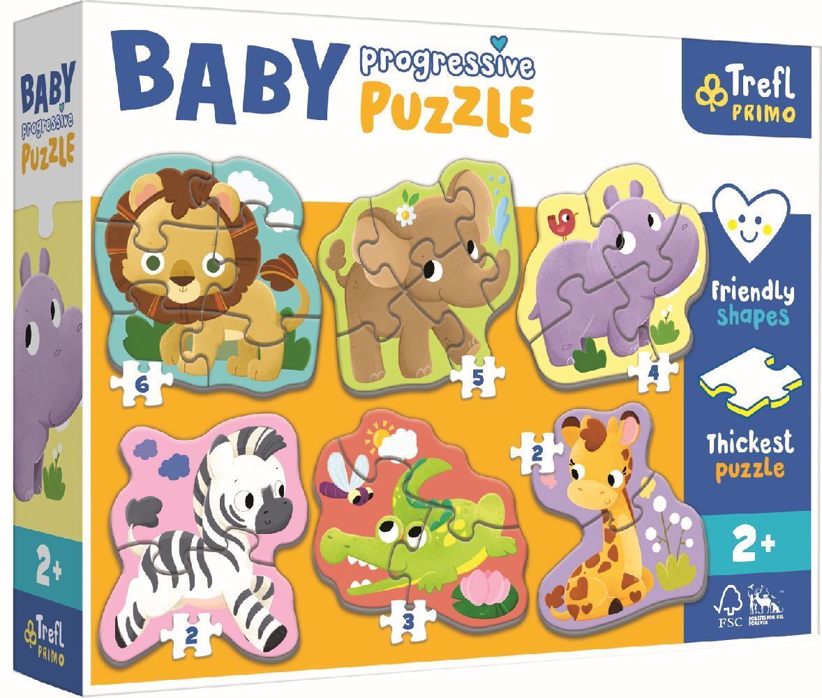 Cover: 5900511440027 | Primo Baby Puzzle Zootiere | Spiel | Kartonage | 44002 | Deutsch