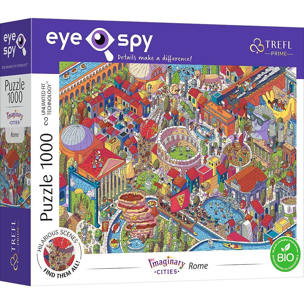 Cover: 5900511107098 | UFT Eye Spy Puzzle 1000 - Imaginary Cities: Rom, Italien | Spiel