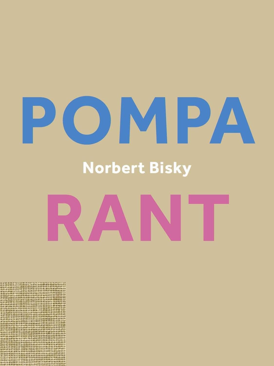 Cover: 9783753301549 | Norbert Bisky. Rant / Pompa (vice versa) | Buch | Deutsch | 2022