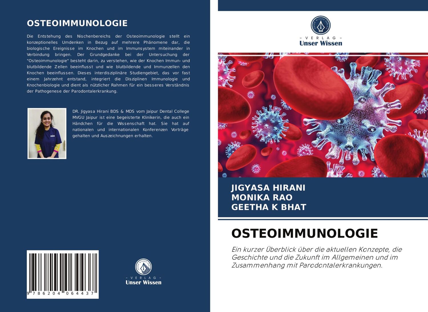 Cover: 9786204064437 | OSTEOIMMUNOLOGIE | Jigyasa Hirani (u. a.) | Taschenbuch | Paperback