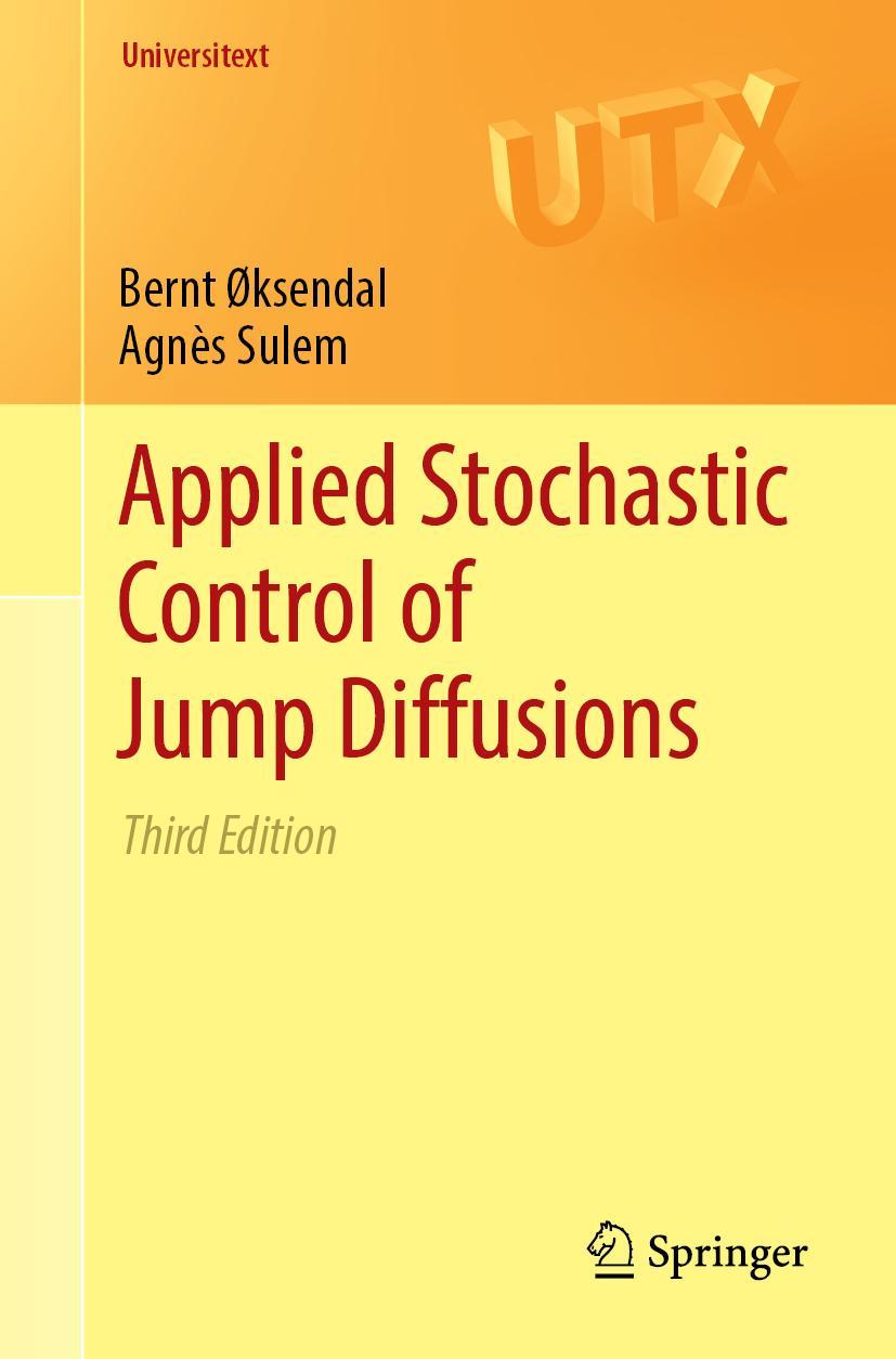 Cover: 9783030027797 | Applied Stochastic Control of Jump Diffusions | Agnès Sulem (u. a.)