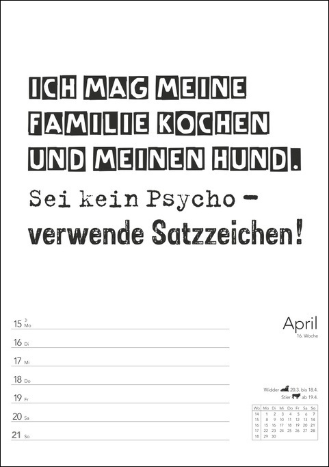 Bild: 9783840032417 | Typo-Sprüche-Kalender Wochenplaner 2024. Praktischer Terminkalender...