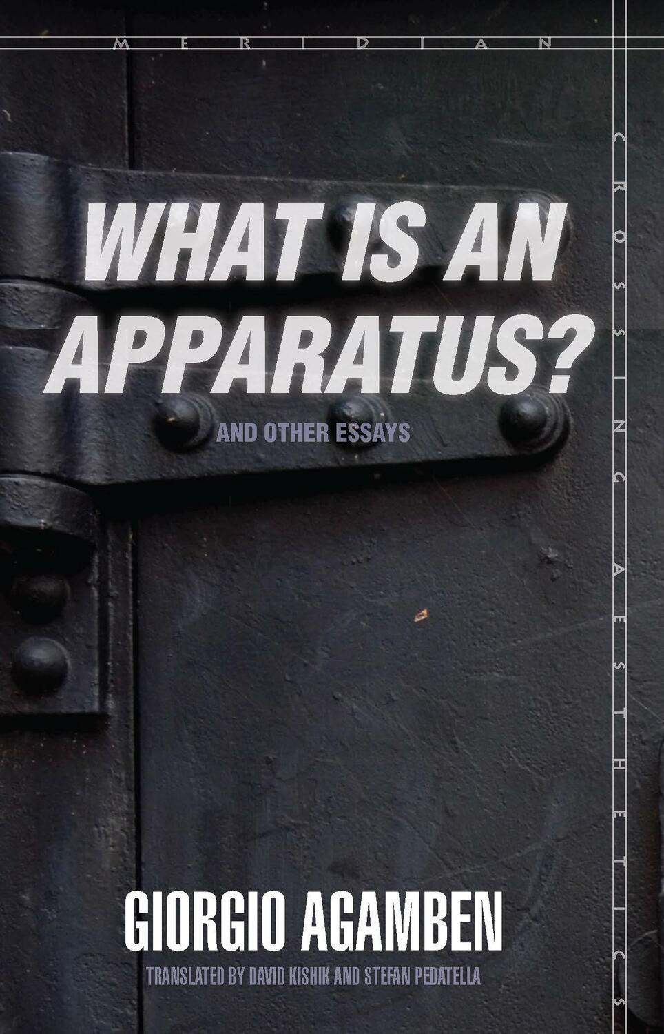 Cover: 9780804762304 | "What Is an Apparatus?" and Other Essays | Giorgio Agamben | Buch
