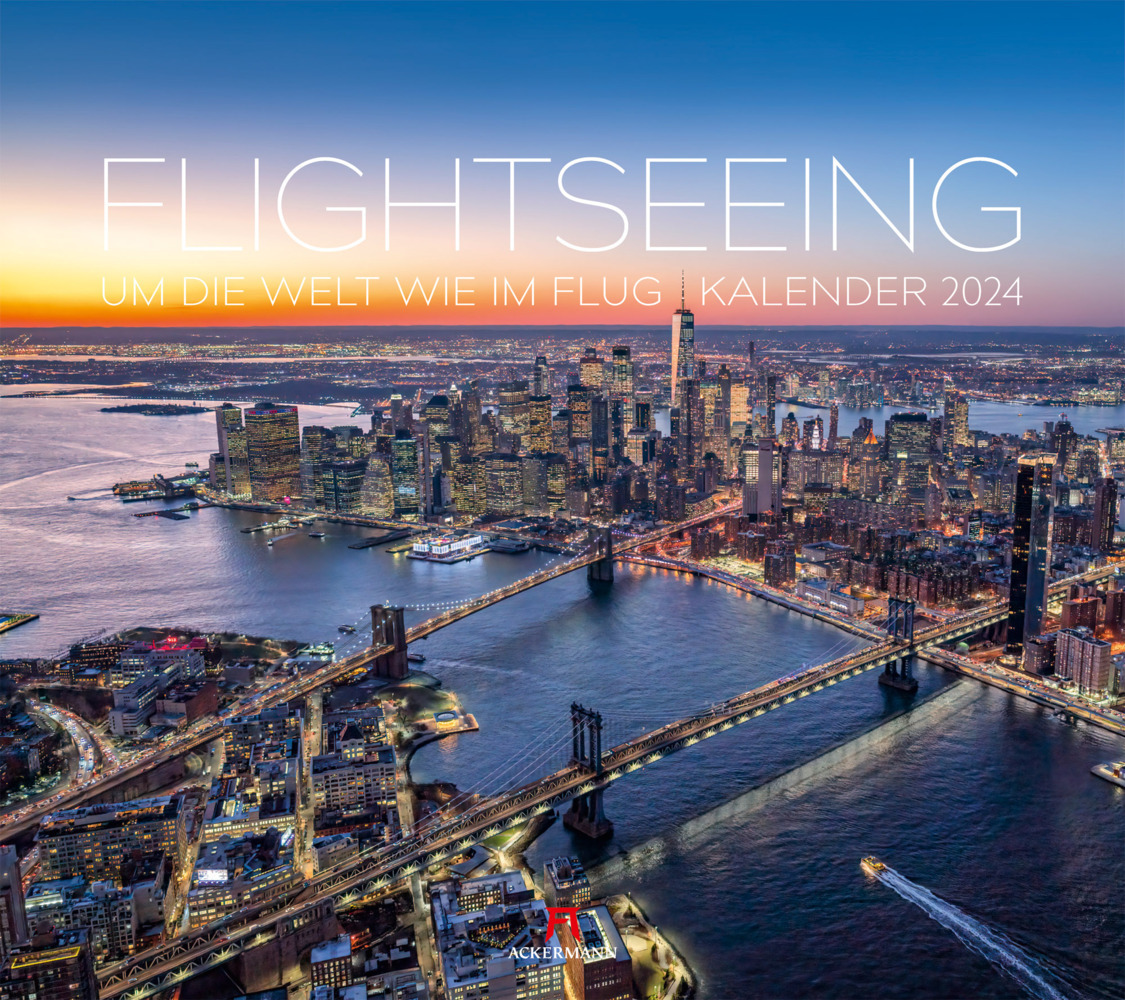 Cover: 9783838424538 | Flightseeing - Um die Welt wie im Flug Kalender 2024 | Kunstverlag