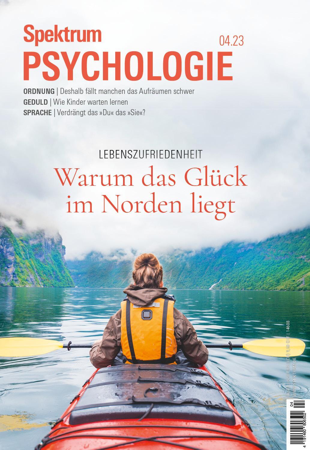 Cover: 9783958927216 | Spektrum Psychologie - Warum das Glück im Norden liegt | Wissenschaft