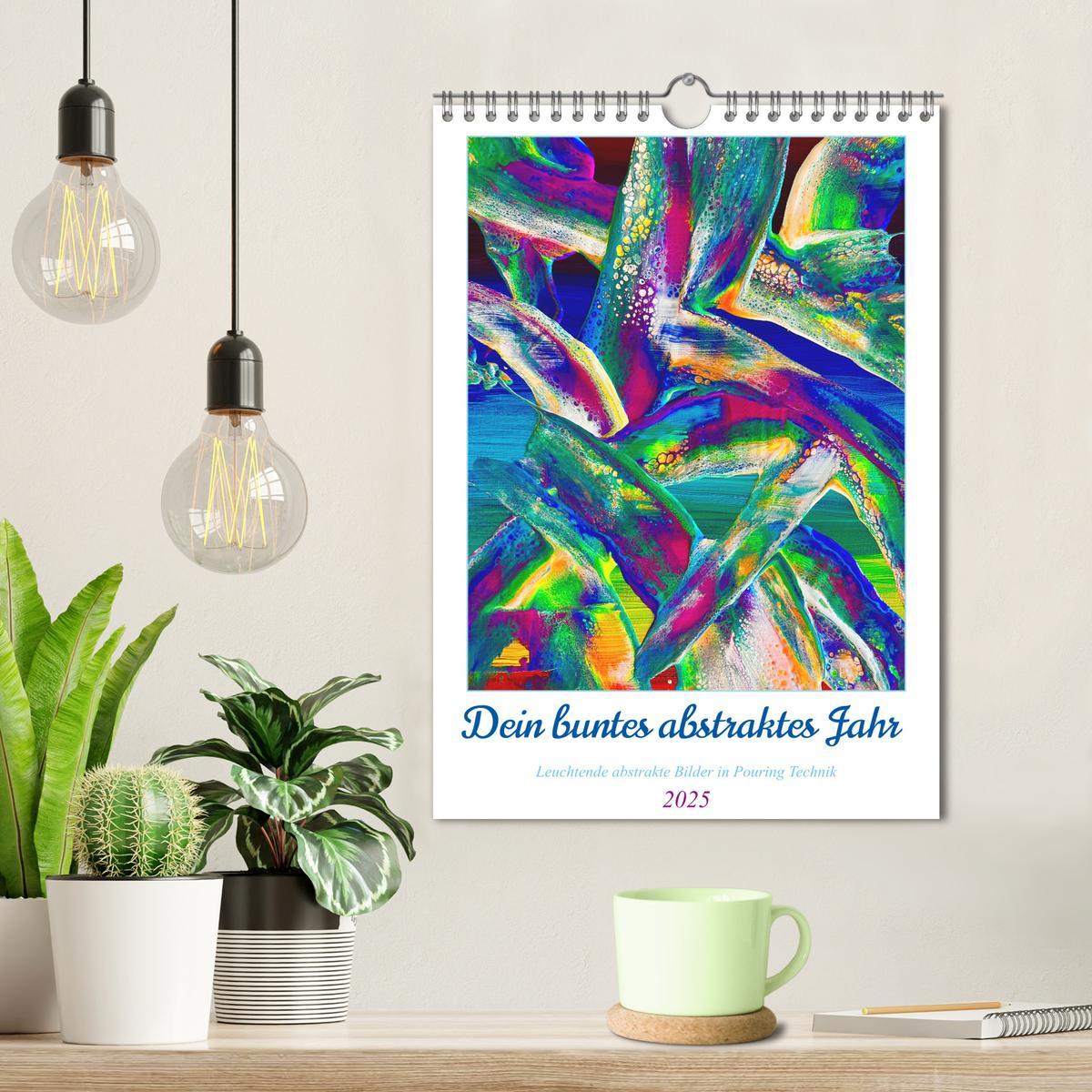 Bild: 9783435880836 | Dein buntes abstraktes Jahr (Wandkalender 2025 DIN A4 hoch),...