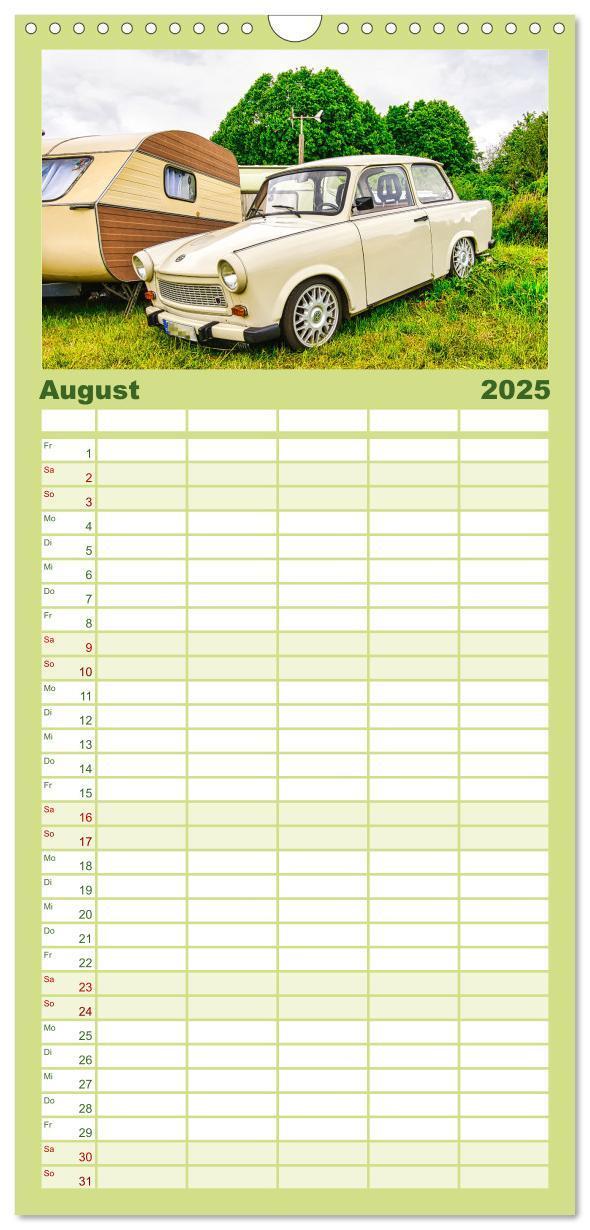 Bild: 9783457095881 | Familienplaner 2025 - Trabi-Kult mit 5 Spalten (Wandkalender, 21 x...