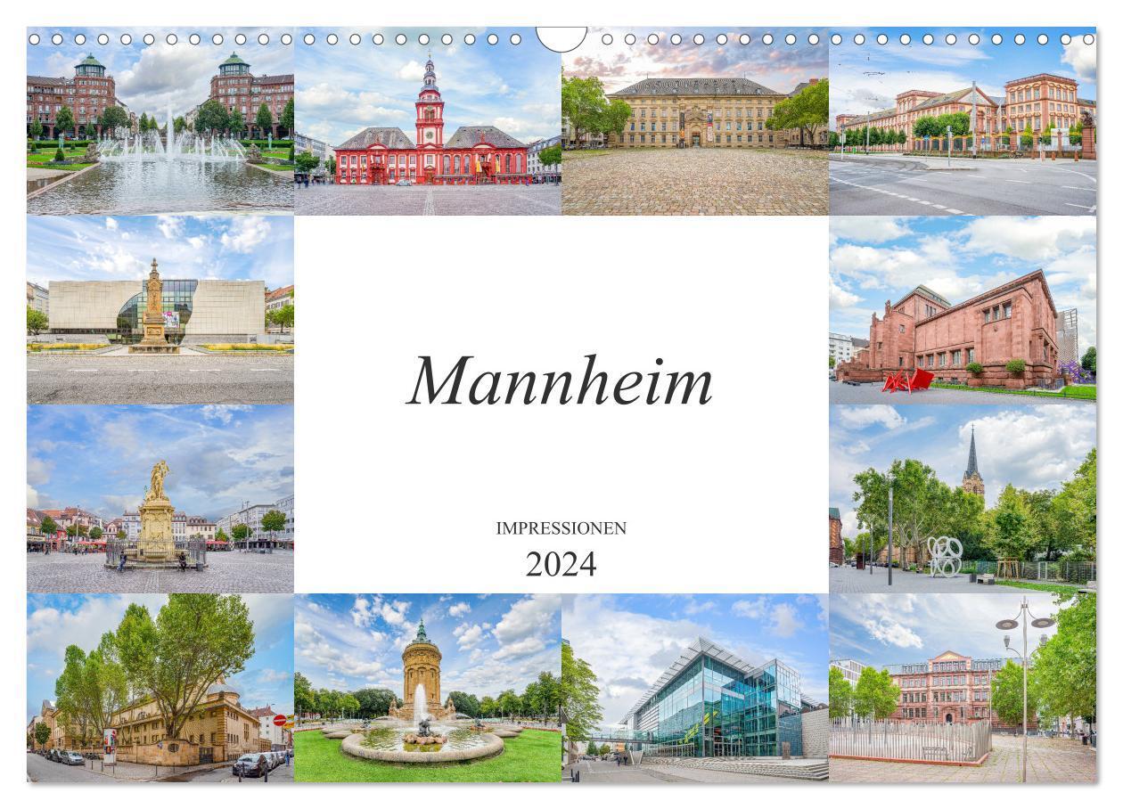 Cover: 9783675850767 | Mannheim Impressionen (Wandkalender 2024 DIN A3 quer), CALVENDO...