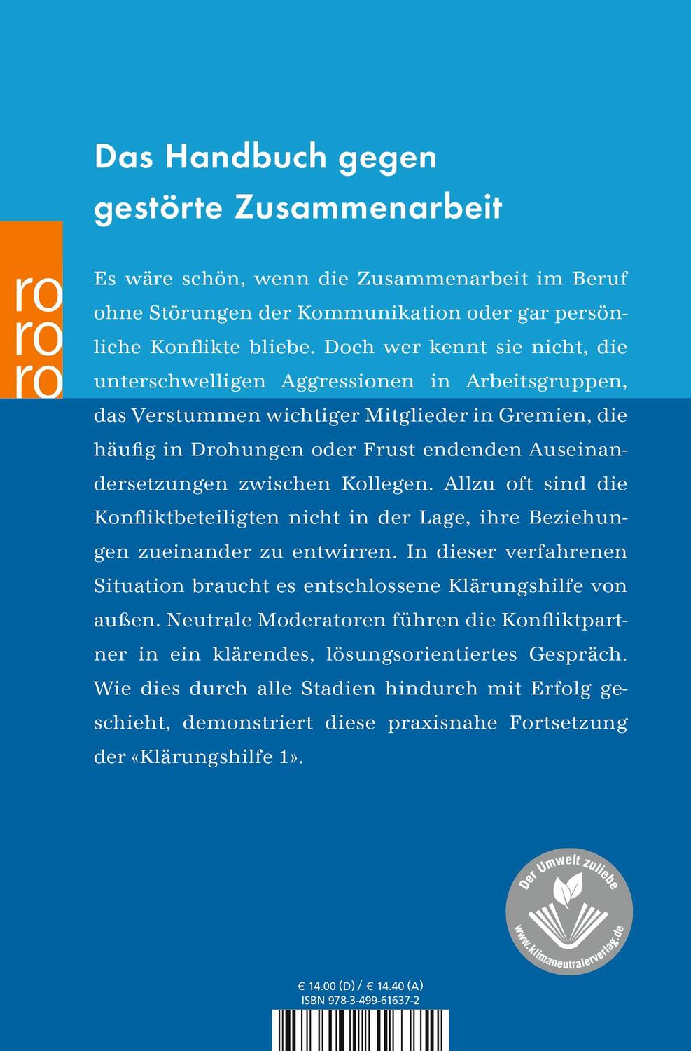 Rückseite: 9783499616372 | Klärungshilfe 2 | Christoph Thomann | Taschenbuch | Deutsch | 2004