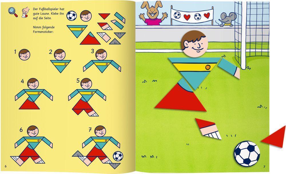 Bild: 9783649640615 | Sticker-Lernspaß (Fußball) | Buchstaben, Zahlen, Farben und Formen